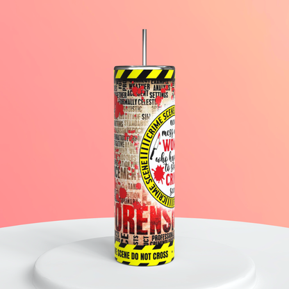 20oz True Crime Tumbler | Crime Fandom featuring true crime fandom inspired artwork