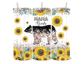 Mama bear sunflower tumbler