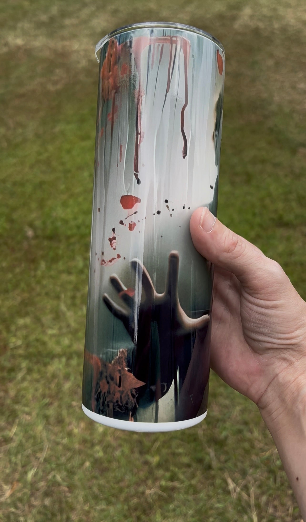 20oz Michael Myers Horror Tumbler | Halloween featuring michael myers halloween horror inspired artwork