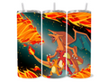 Fire design Charmander evolution tumbler