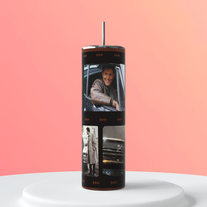20oz Dean Winchester Tumbler | Supernatural featuring dean winchester supernatural inspired artwork