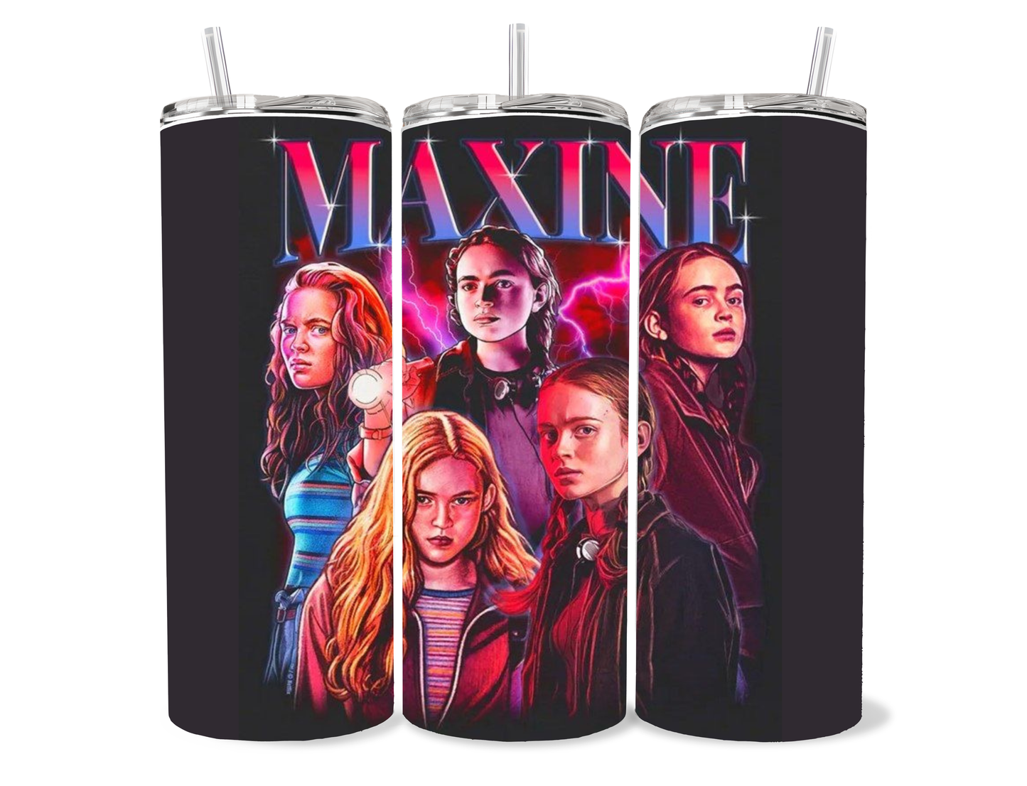 20oz Stranger things “character ” themed tumbler cup