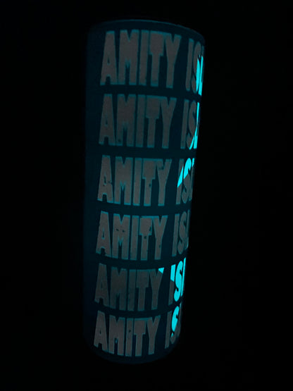 20oz Glow in the Dark Jaws Tumbler | Amity Island featuring jaws and shark movie inspired artwork