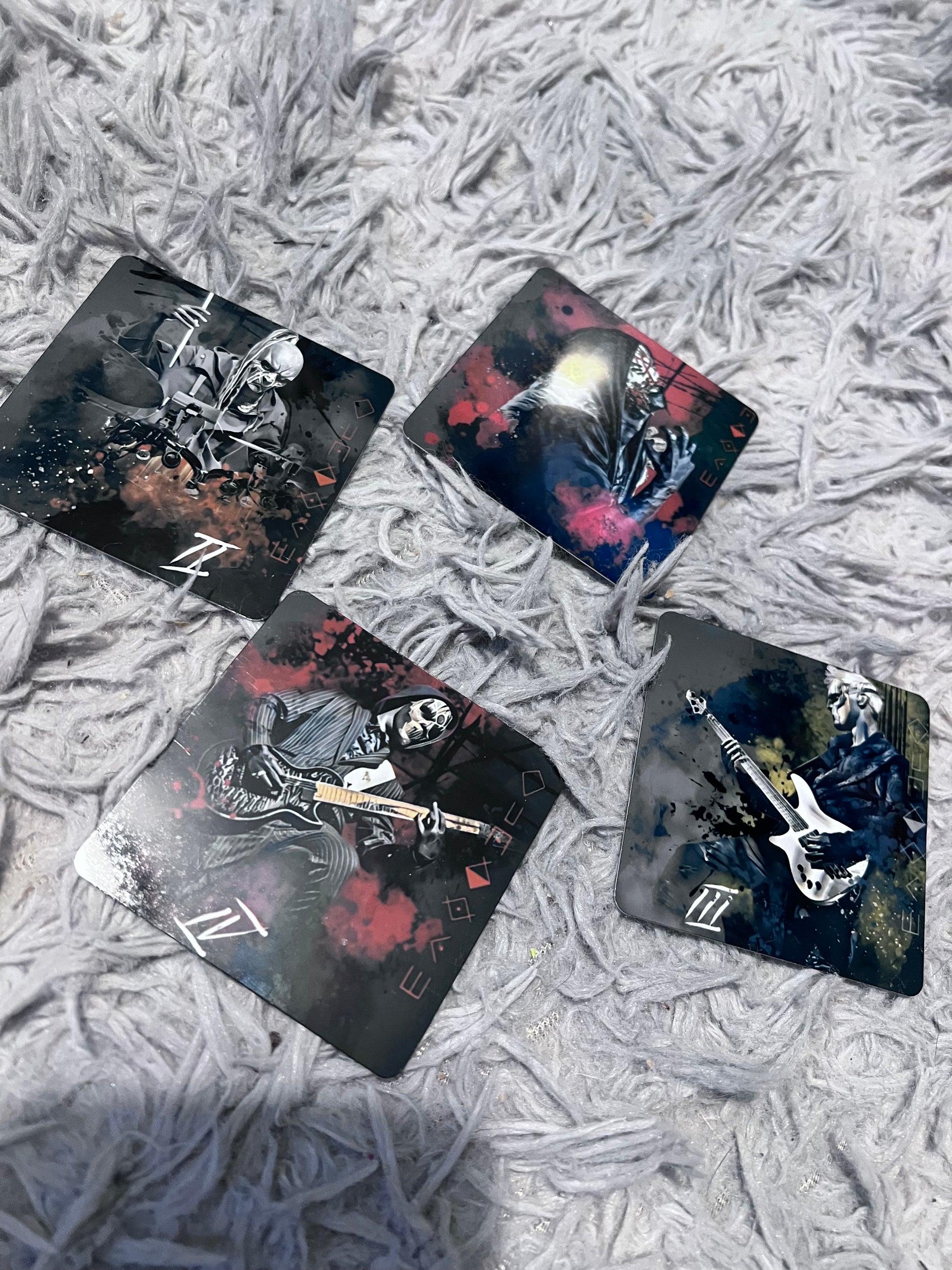 Sleep Token 3x3 Fridge Magnet Set featuring fandom-inspired artwork