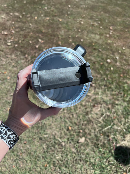 Ghostface Horror 40oz Handled Tumbler featuring the fandom-inspired design
