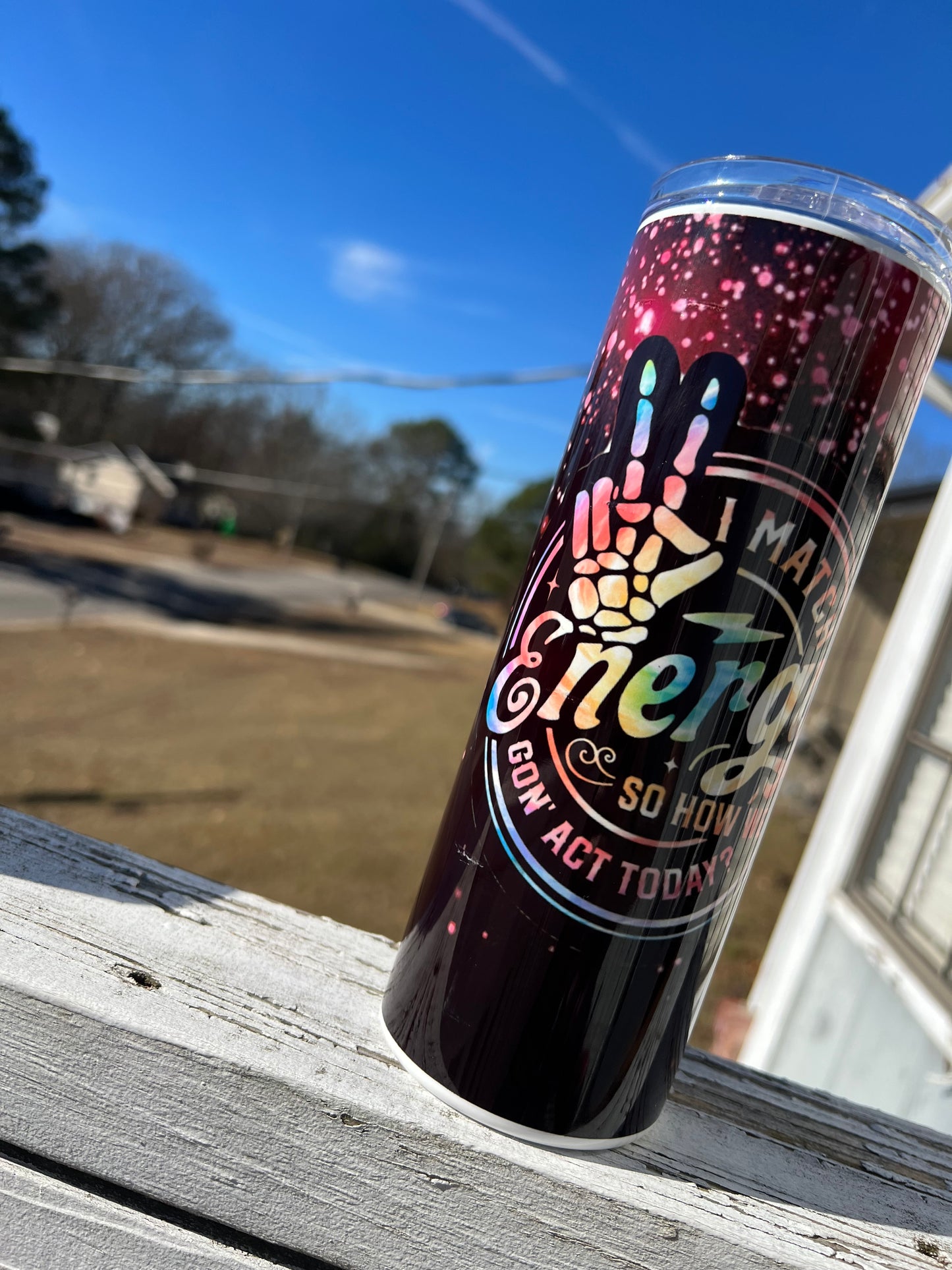 20oz Matching Energy tumbler