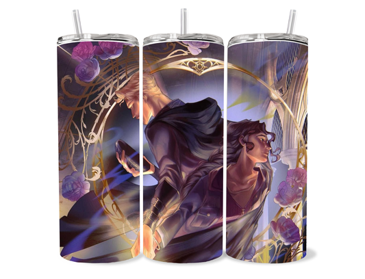 “Alchemised” book themed tumbler cup