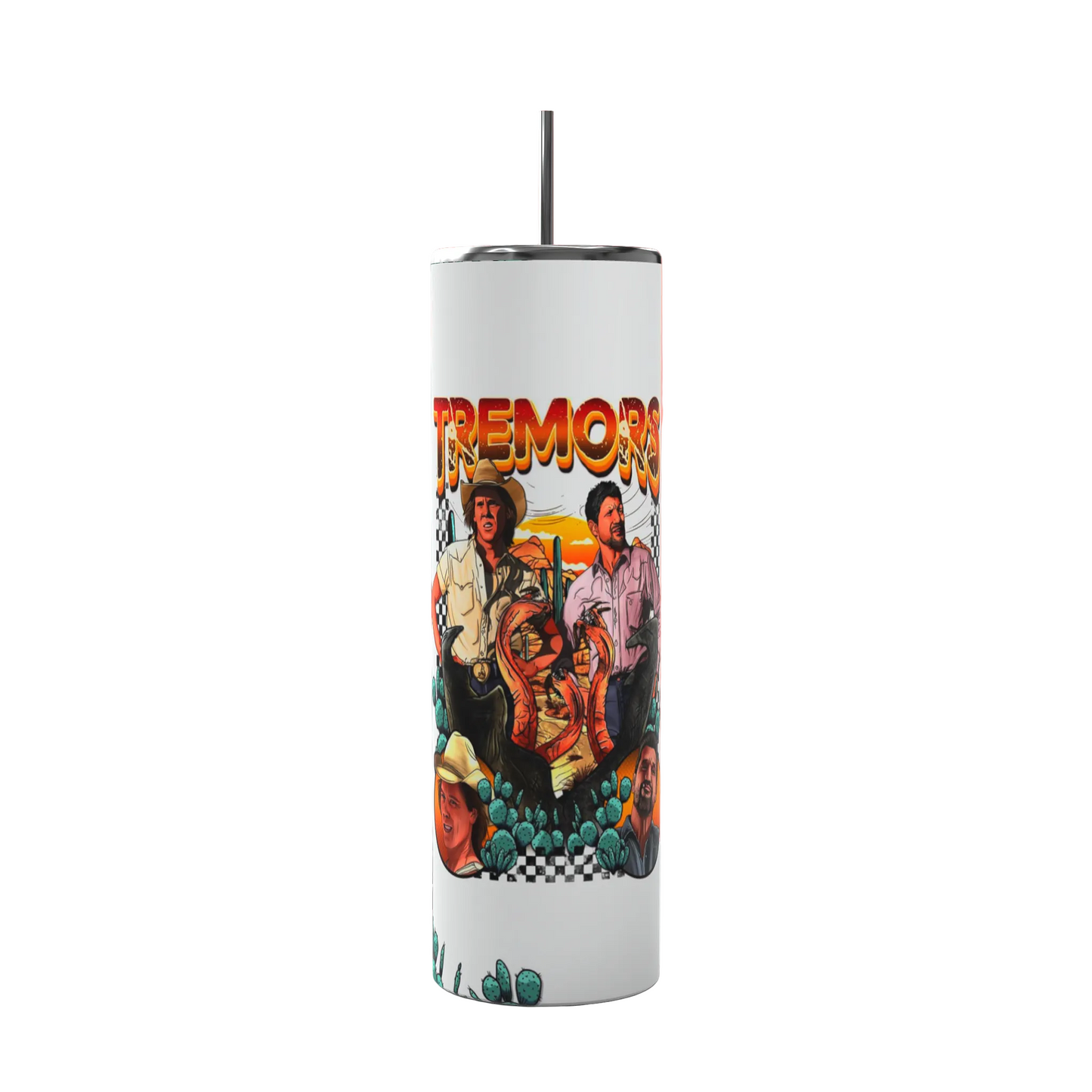 Tremors Movie Tumbler | Graboid Monster Horror Cup | Cult Classic Creature Feature Stainless Steel Tumbler
