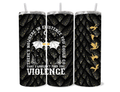 fourth wing inspired tumbler wrap design dragon scale texture black gold fantasy book cup full wrap view