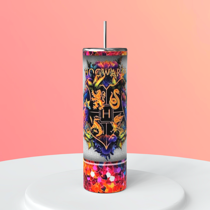 20oz Harry Potter House Tumbler | Hogwarts featuring harry potter hogwarts house inspired artwork
