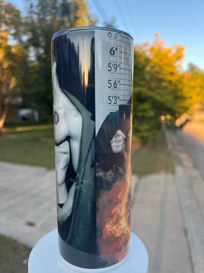 20oz Dean Winchester Tumbler | Supernatural featuring supernatural dean winchester inspired artwork
