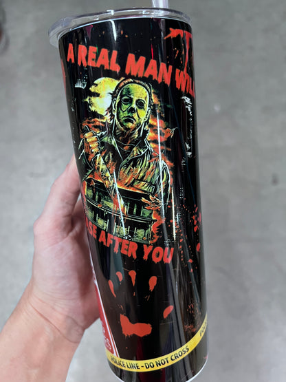 Social Distancing Since 1978 Michael Myers Tumbler | Halloween Horror Tumbler