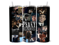 Tommy Shelby Peaky Blinders Collage Tumbler | 20oz Cinematic Netflix Inspired Cup | Dark Academia Aesthetic Drinkware
