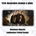 Supernatural License Plate | Dean & Sam Winchester Inspired Car Tag | SPN Hunter Aesthetic Auto Accessory