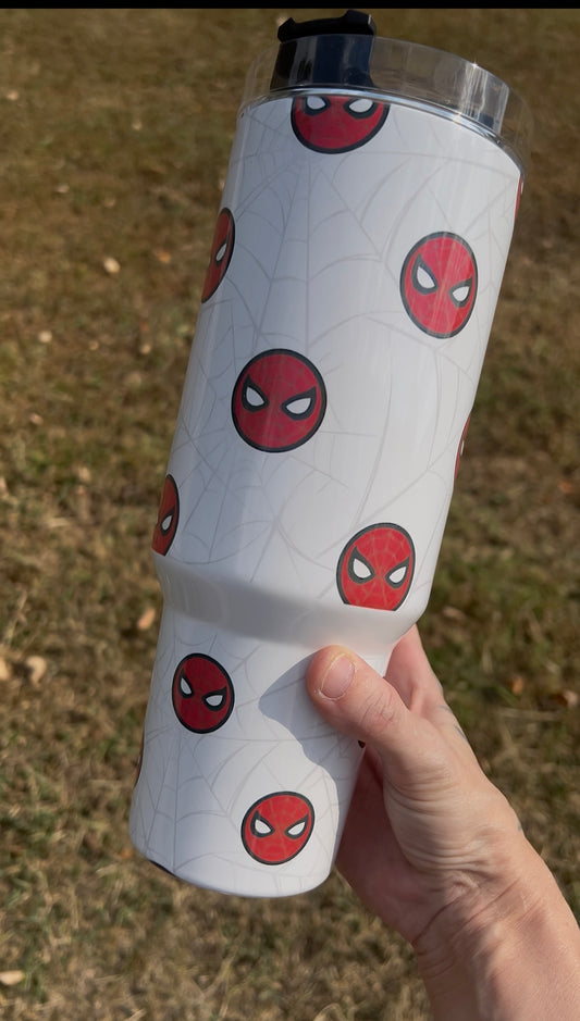Spider Inspired 40oz Tumbler featuring the fandom-inspired design