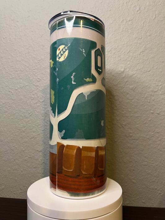 20oz Boba Fett Armor Tumbler | Star Wars featuring boba fett star wars inspired artwork