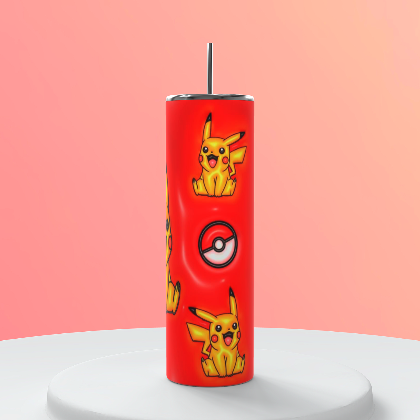 Pikachu pokemon red tumbler