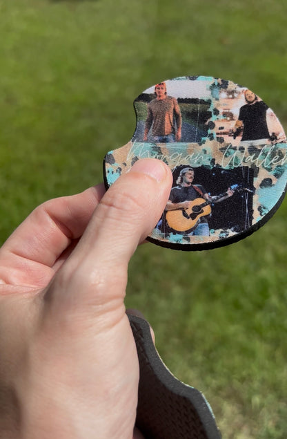 Morgan Wallen Inspired Car Coaster Set | Country Music Car Accessories | Western Aesthetic Car Decor featuring the design artwork