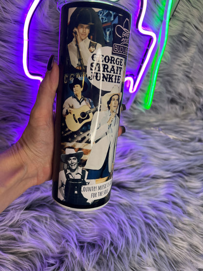 20oz George Strait Tumbler | Country Music featuring george strait country music inspired artwork