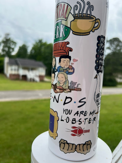 20oz Friends Tumbler | TV Show Fandom featuring friends tv show inspired artwork