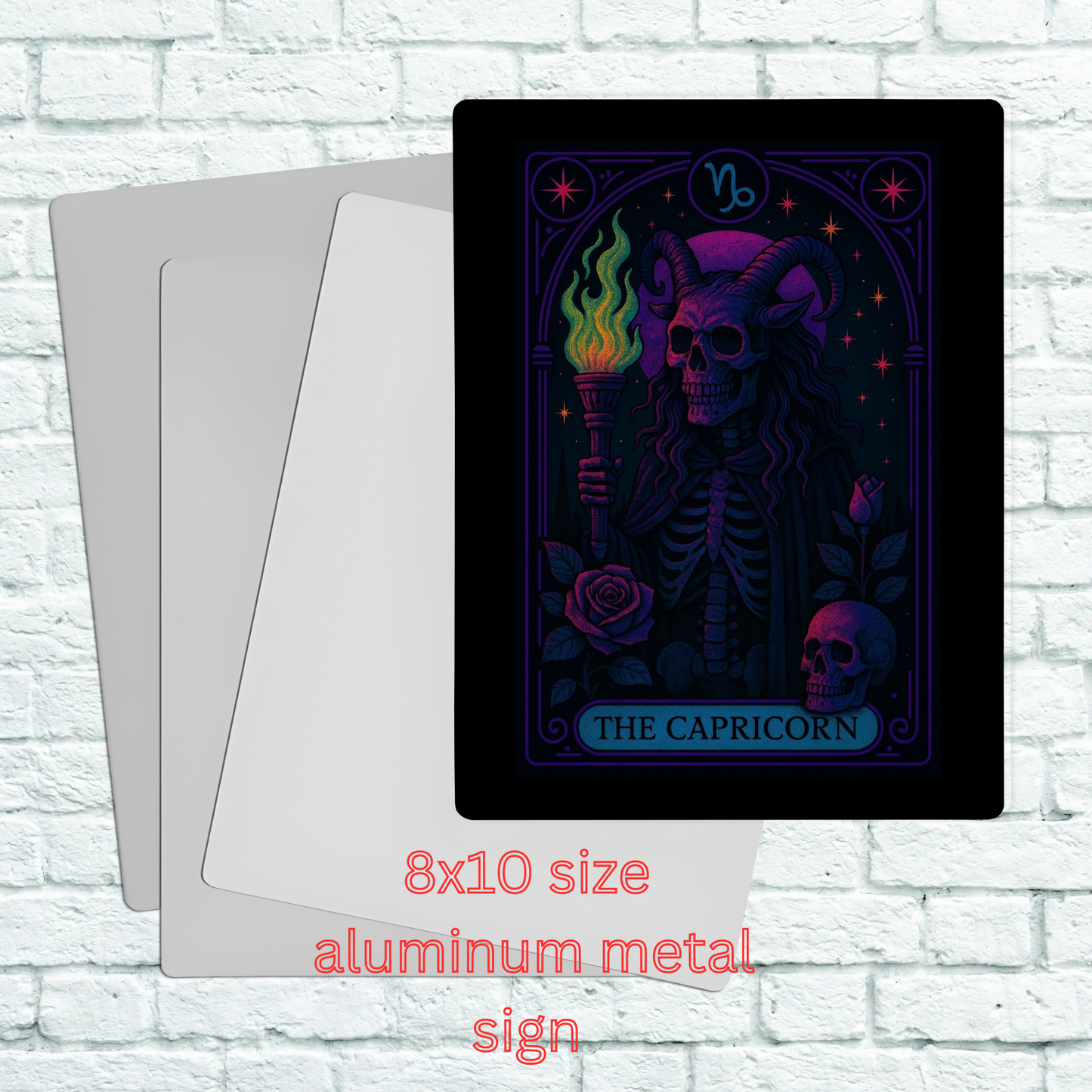 8x10 aluminum Zodiac sign