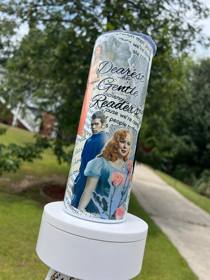 20oz Bridgerton Inspired Tumbler | Regency Romance Cup | Bookish Travel Mug | Stainless Steel Gift