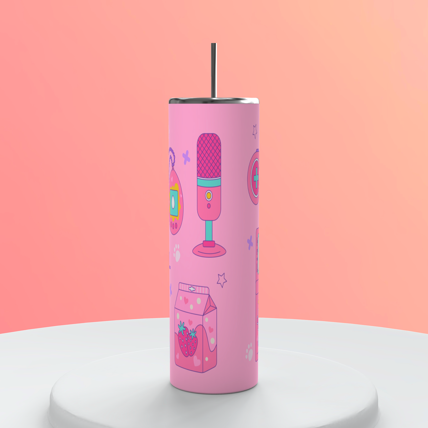 Pink 20oz Gamer Girl Tumbler