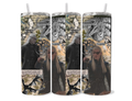Aemond Targaryen & Vhagar Inspired 20oz Skinny Tumbler - House of the Dragon Fantasy Collage