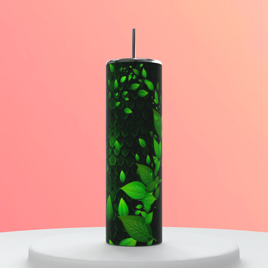 20oz Green Dragon Eye Tumbler | Fantasy featuring green dragon fantasy inspired artwork