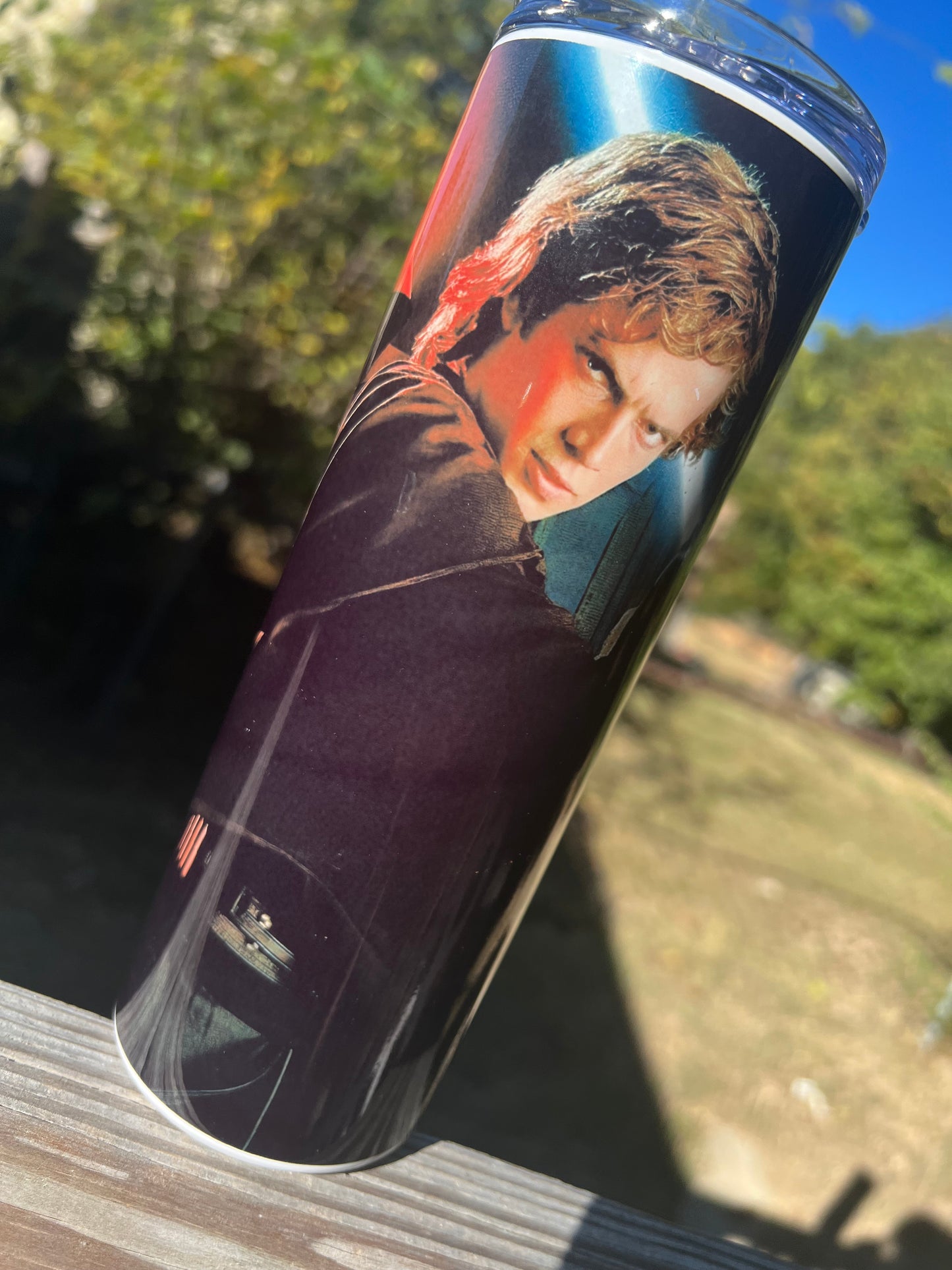 Light vs Dark Galaxy Tumbler 20oz 🖤 Star Wars Inspired Cup | Sith vs Jedi Aesthetic Fan Drinkware featuring the design artwork
