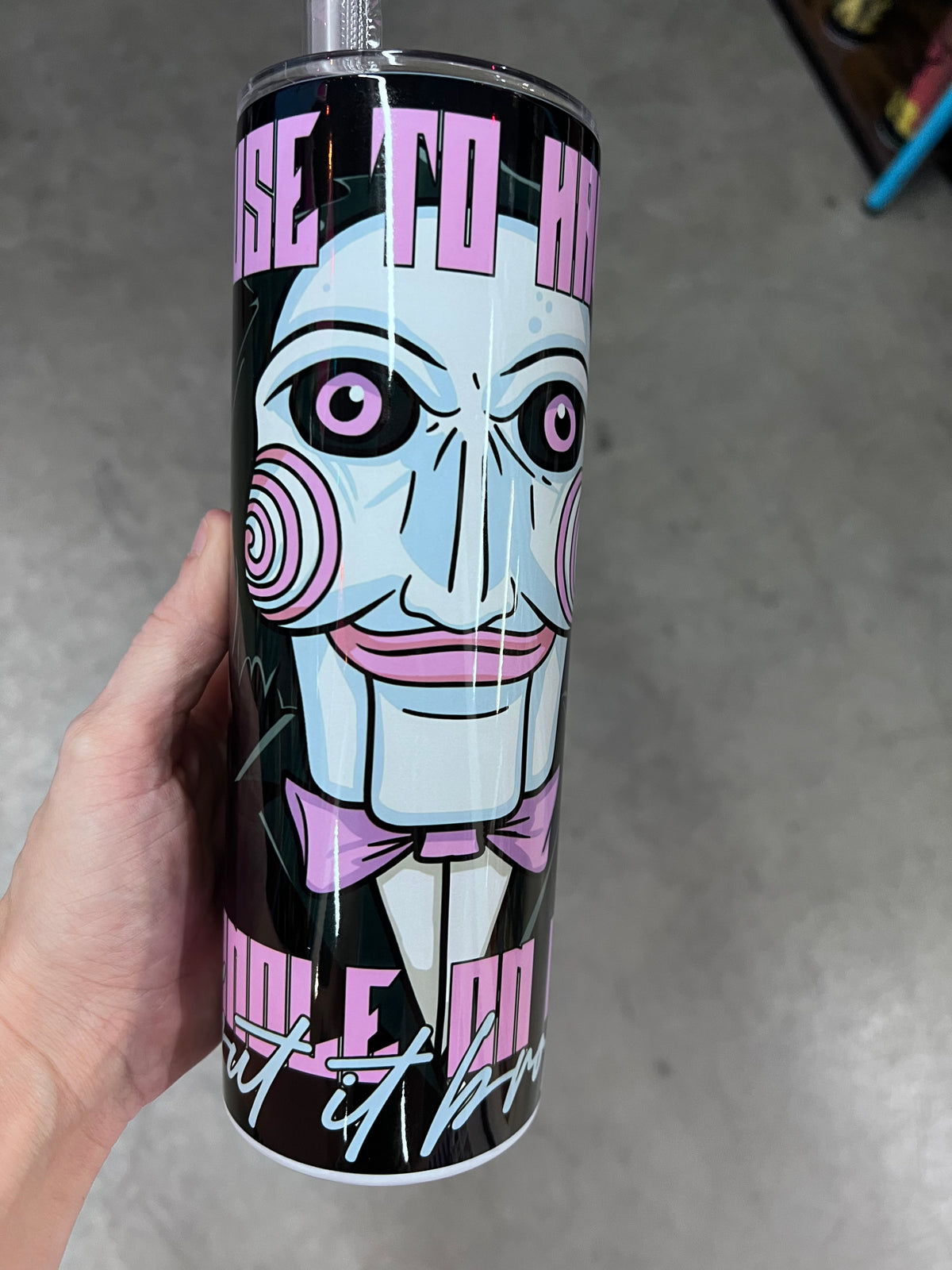 I Used To Have A Handle On Life But It Broke Saw Tumbler | Spooky Cute Tumbler