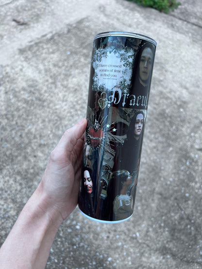 Romantic Gothic Dracula 2025 Movie Tumbler featuring fandom-inspired artwork