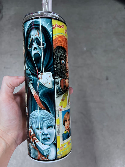 Horror Movie Characters Horror Tumbler | Custom Horror Cup