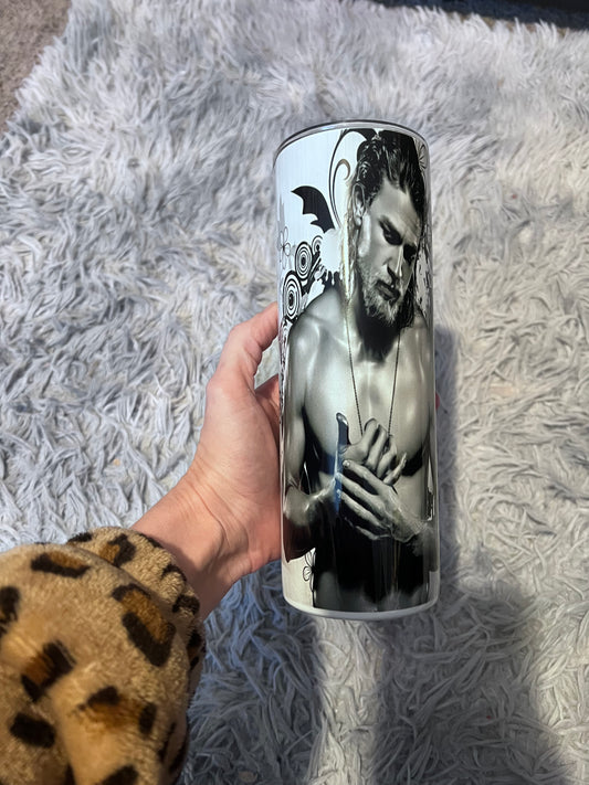 20oz Jax Teller Tumbler | Sons of Anarchy featuring jax teller and sons of anarchy inspired artwork