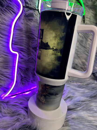 Dean Winchester Supernatural 40oz Tumbler | Hunter Aesthetic featuring the themed design
