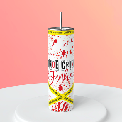 20oz True Crime Tumbler | Crime Fandom featuring true crime fandom inspired artwork