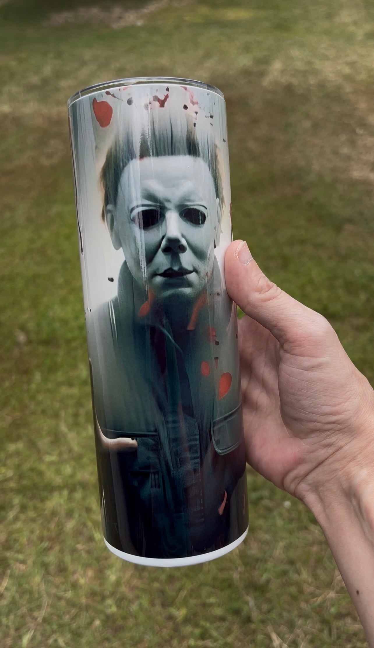 20oz Michael Myers Horror Tumbler | Halloween featuring michael myers halloween horror inspired artwork
