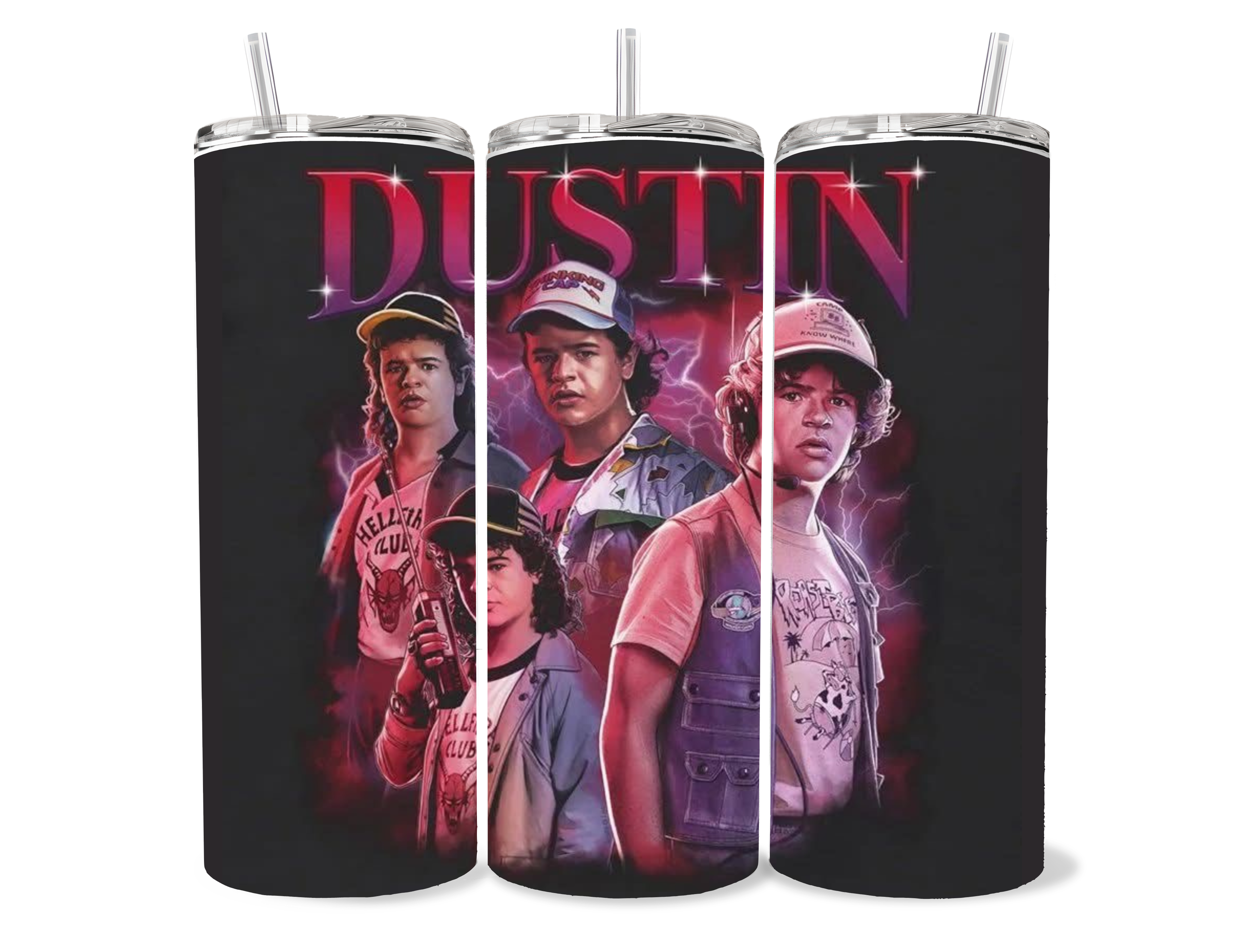 20oz Stranger things “character ” themed tumbler cup