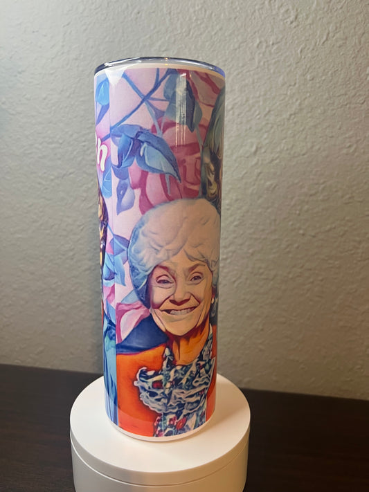 20oz Golden Girls Tumbler | TV Nostalgia featuring golden girls tv inspired artwork