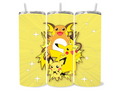 Pika evolution themed tumbler- bright colorful tumbler