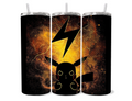 20 ounce black bolt Pika Pika themed tumbler
