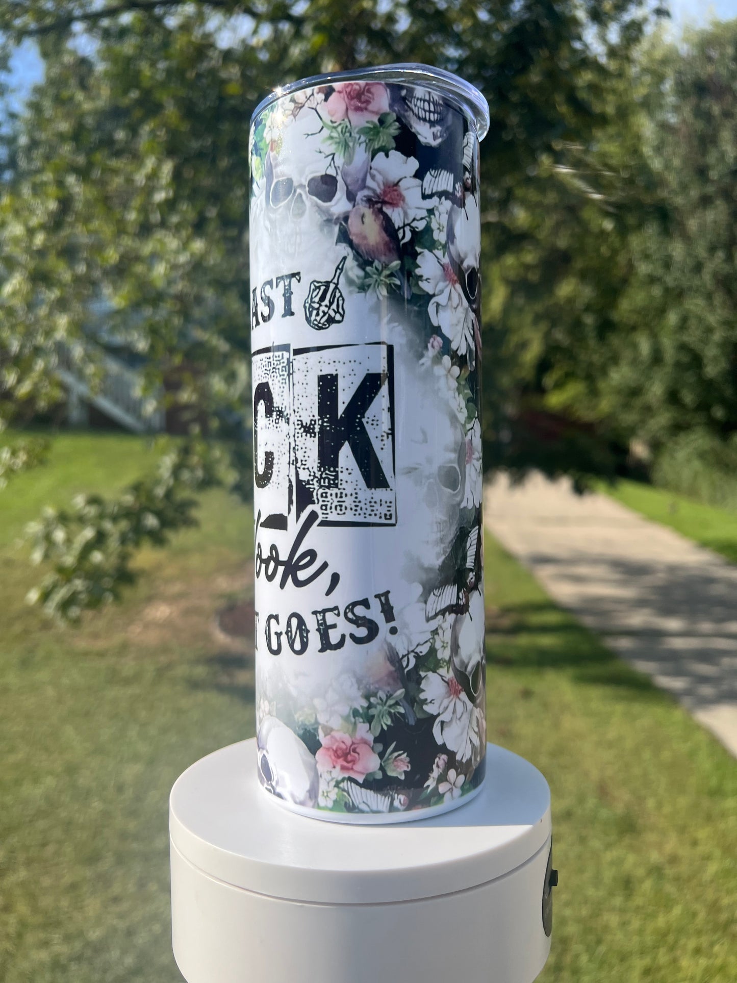 “My Last F***” tumbler drinkware