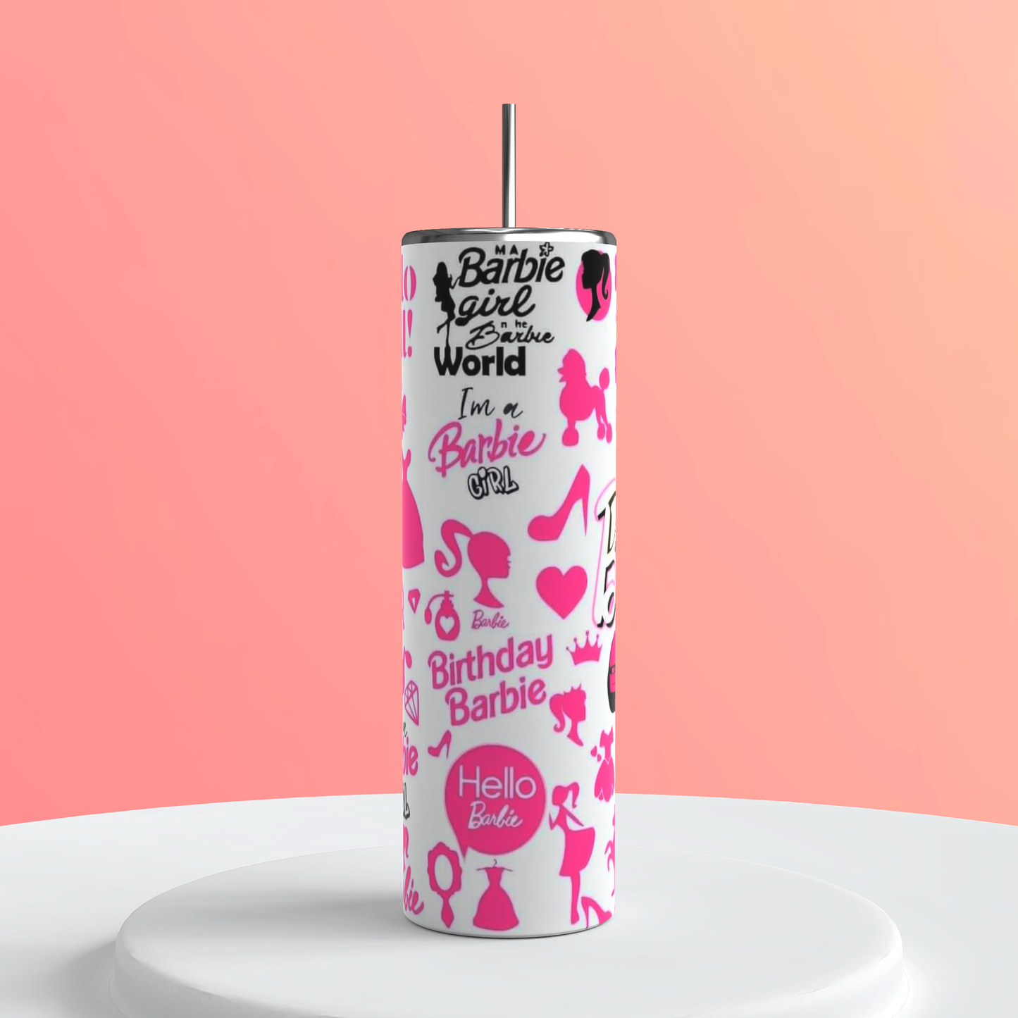 Barbs style 20oz Insulated tumbler- girly tumbler