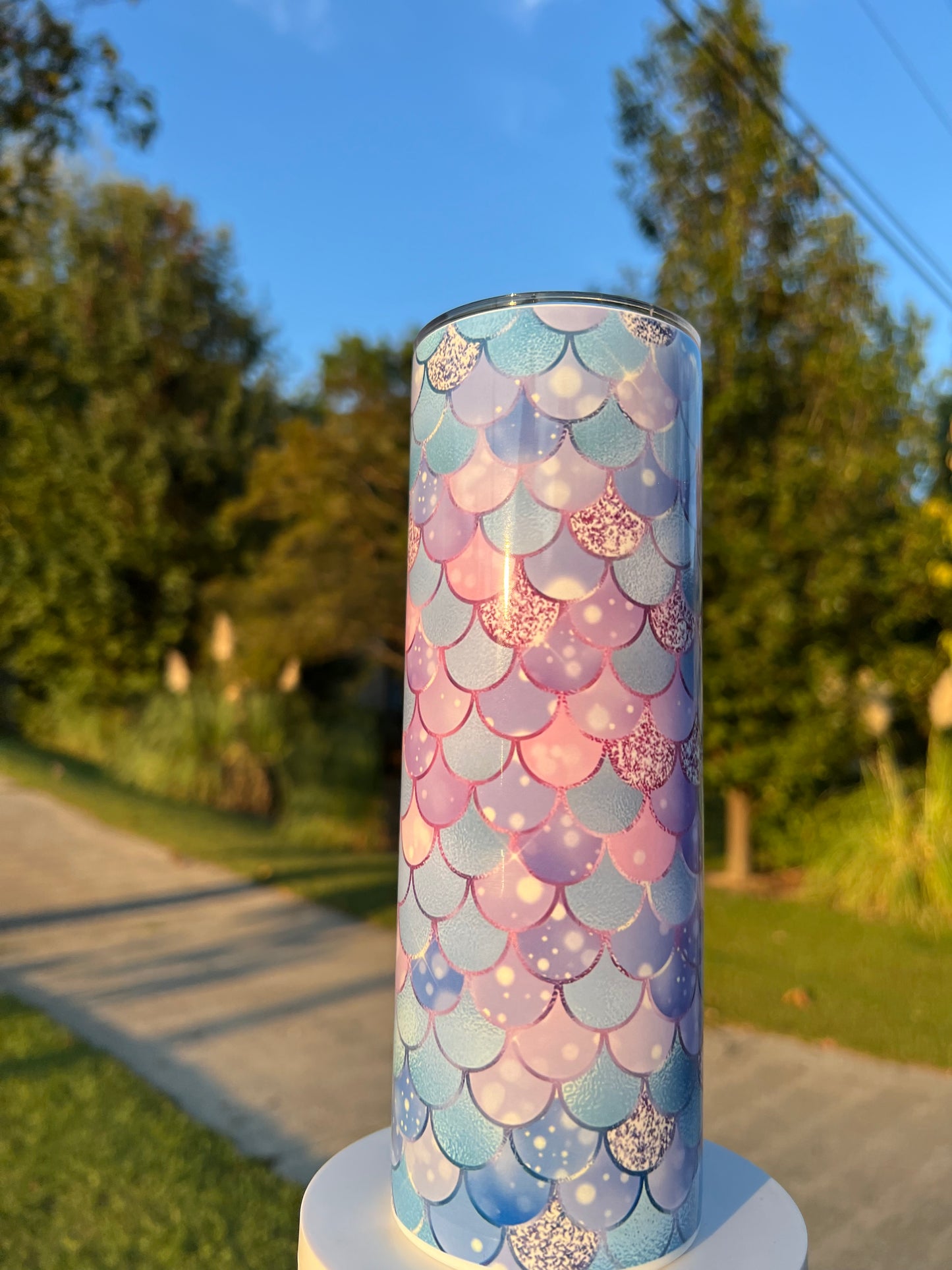 20oz Mermaid Tumbler | Ocean Fantasy Stainless Steel Travel Mug | Beach Lover Gift | Insulated Cup