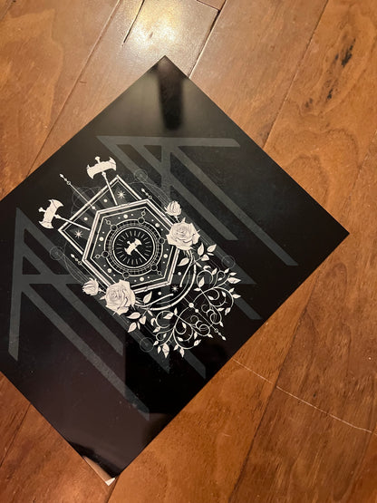 8x10 Sleep Token Sign | Reaper Music Decor featuring sleep token gothic metal inspired artwork
