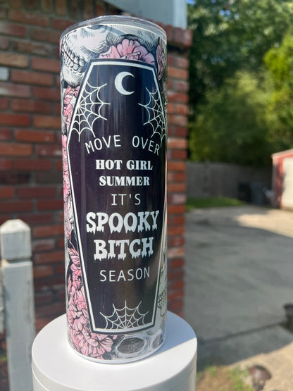 20oz Spooky Season Tumbler | Halloween Design featuring the themed design