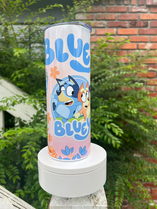 20oz Bluey Themed Tumbler