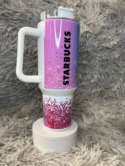 40oz Starbies Tumbler | Coffee Lover featuring starbies coffee lover inspired artwork
