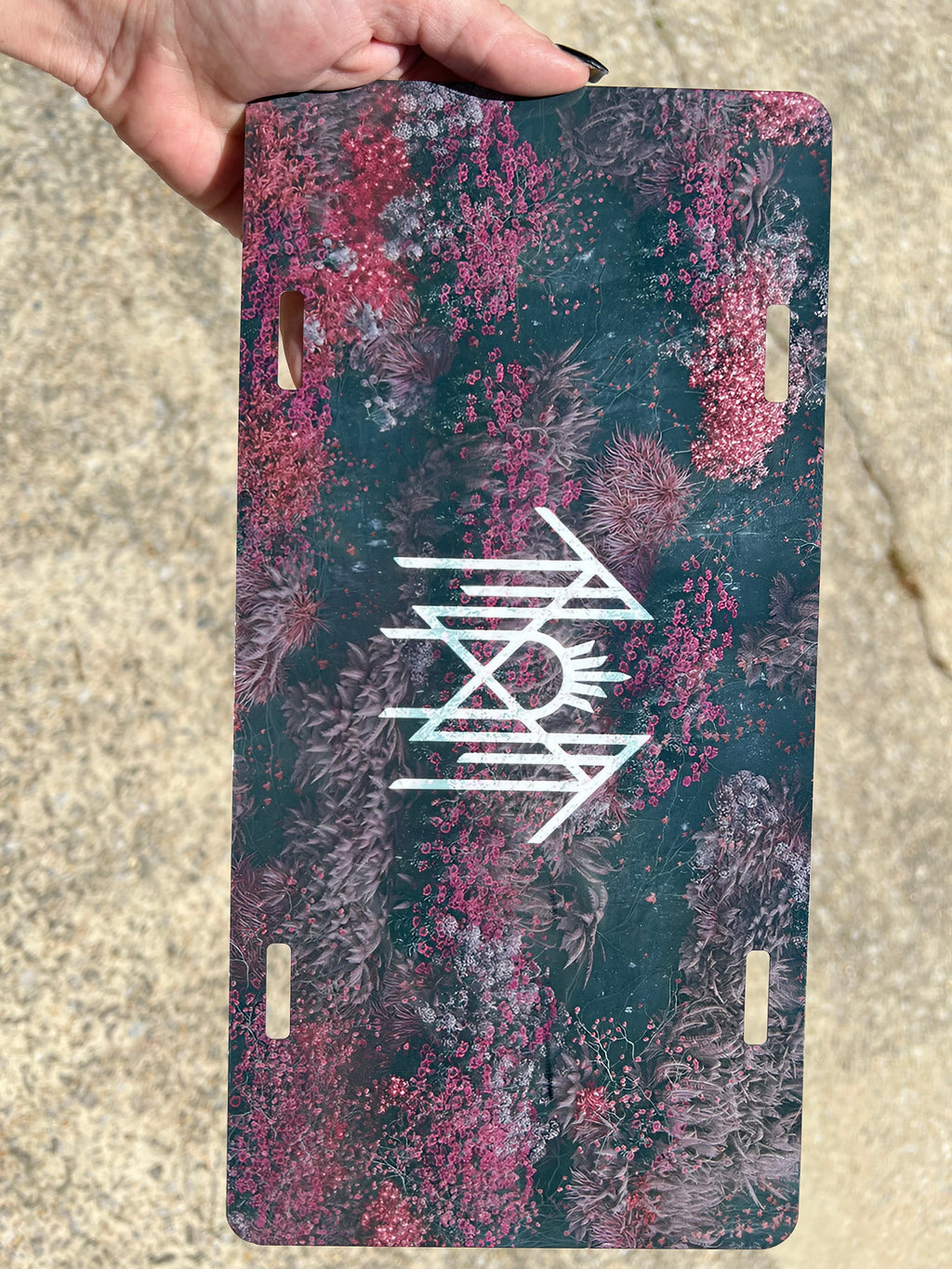 12x6 aluminum Sleep Token decorative License Plate