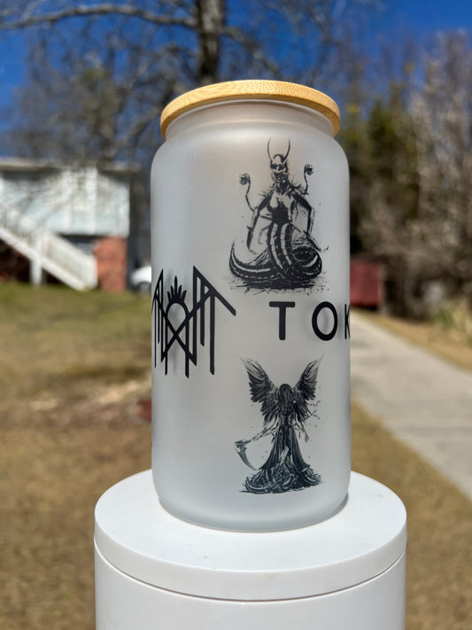 The Ritual Frosted Glass Can | Sleep Token Inspired featuring fandom-inspired artwork